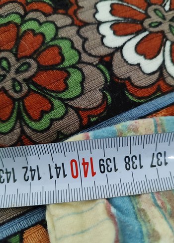 Pastel Çok Renkli Batik Desenli yorgan yüzü - Görsel 3