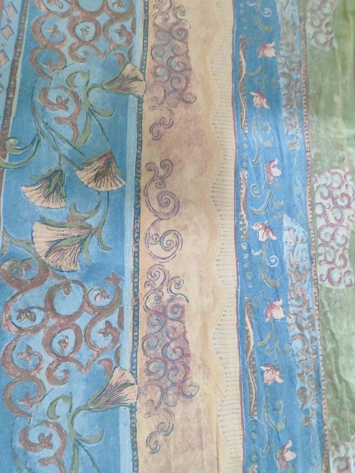 Pastel Çok Renkli Batik Desenli yorgan yüzü - Görsel 4