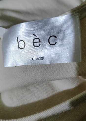 krem Keten Midi likralı Elbise - Görsel 6