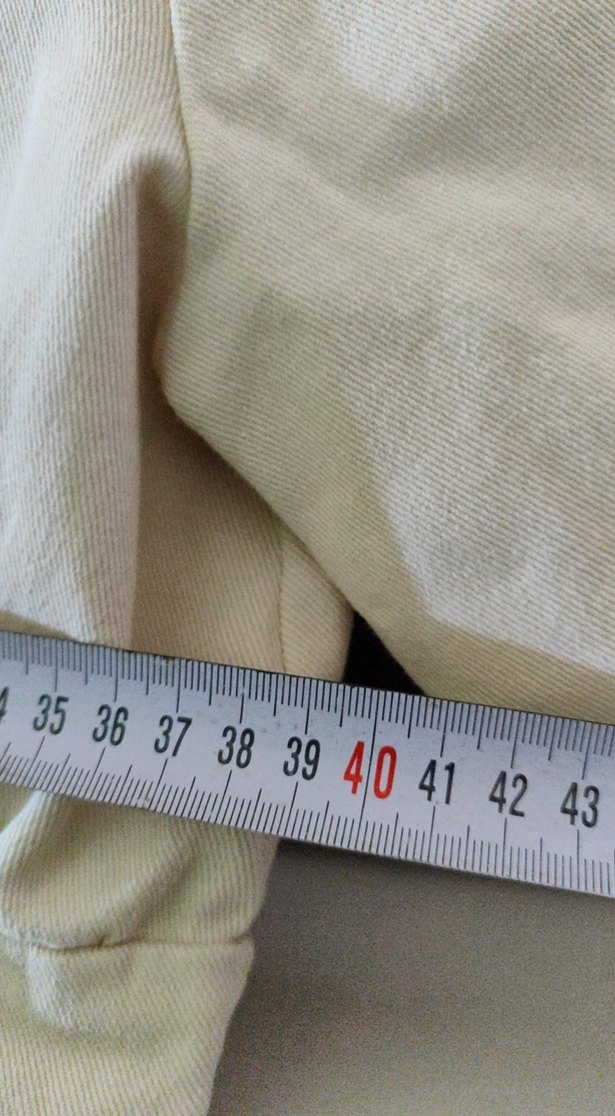 krem Keten Midi likralı Elbise - Görsel 4