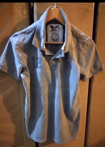 Gri Erkek Polo Tişört Kısa Kollu - Görsel 6