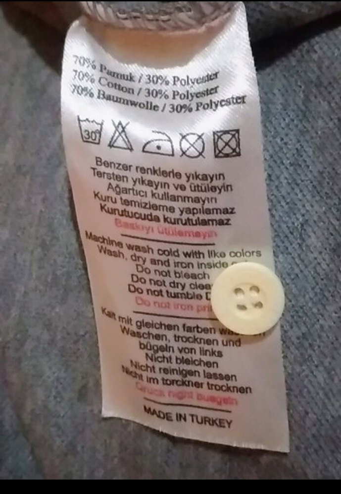 Gri Erkek Polo Tişört Kısa Kollu - Görsel 3