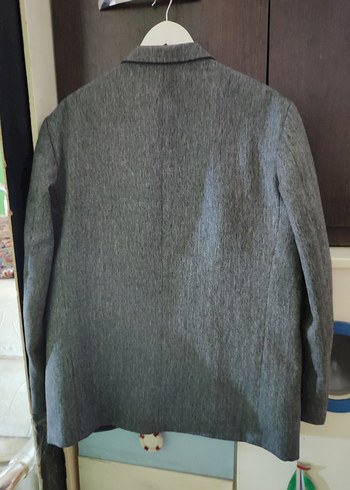 Gri Erkek Düğmeli Ofis ceket - Görsel 7