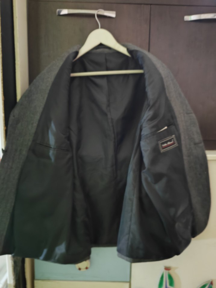 Gri Erkek Düğmeli Ofis ceket - Görsel 5