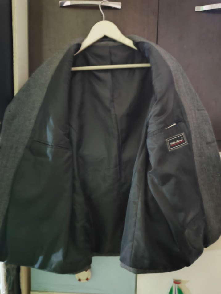 Gri Erkek Düğmeli Ofis ceket - Görsel 4