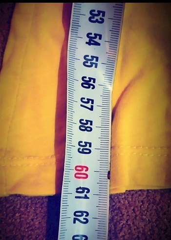 Sarı V Yaka Kadın Tişört - Görsel 4