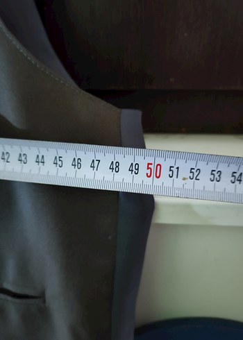 Gri Düğmeli Erkek Yelek - Görsel 14