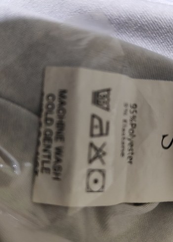 likralı sentetik kot görünümlü elbise - Görsel 3