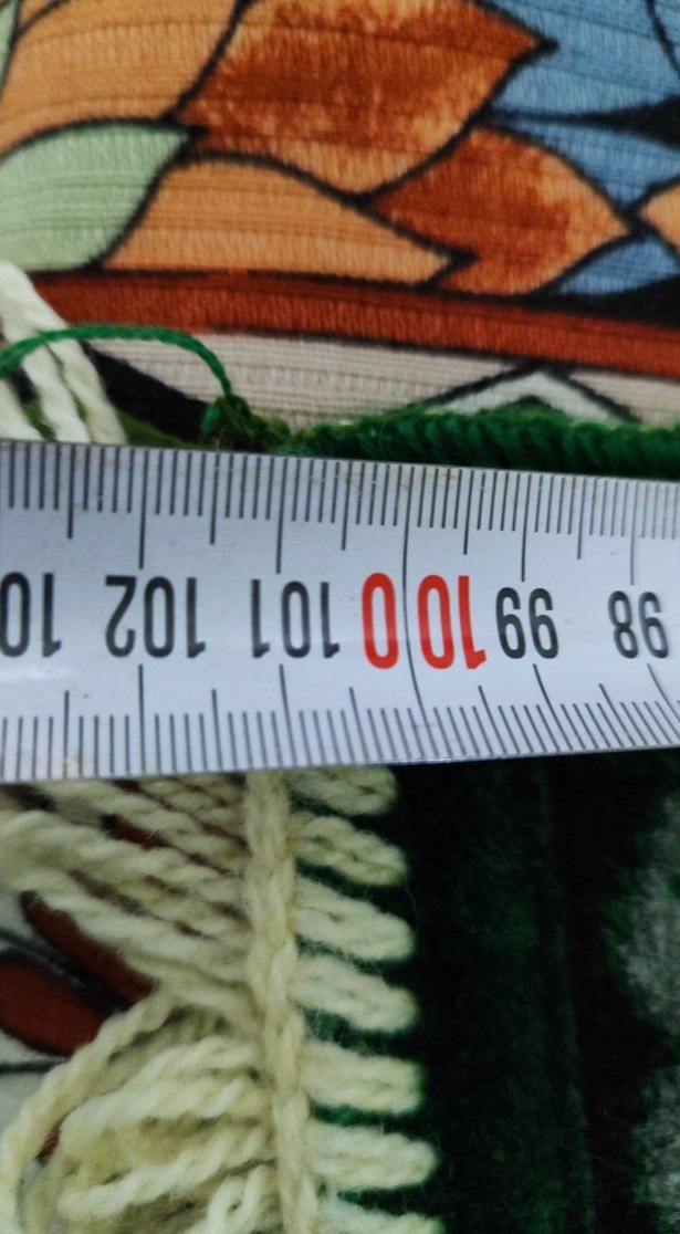 Desenli Çok Renkli Geleneksel kilim örtü - Görsel 4