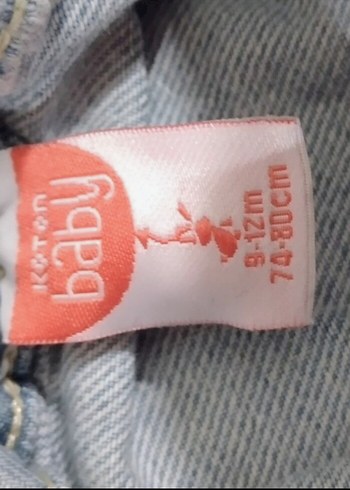 Kız Bebek Mavi Kot Askılı Elbise - Görsel 3