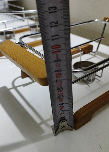 Beyaz ve Gri Ahşap Saplı Mutfak Rafları - Görsel 5