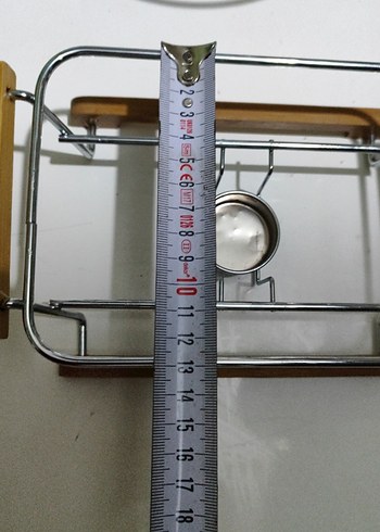 Beyaz ve Gri Ahşap Saplı Mutfak Rafları - Görsel 4