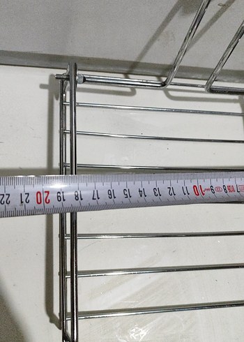 Beyaz ve Gri Ahşap Saplı Mutfak Rafları - Görsel 8