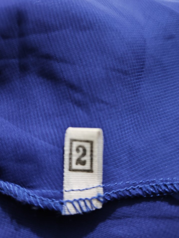 Kadın Mavi Drapeli tül yelek - Görsel 2