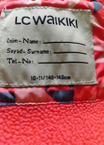 Desenli Pembe Kız çocuk Mont - Görsel 4