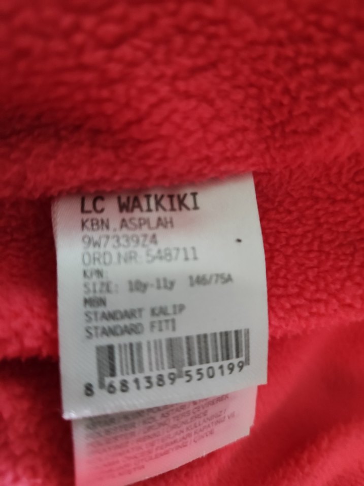 Desenli Pembe Kız çocuk Mont - Görsel 3