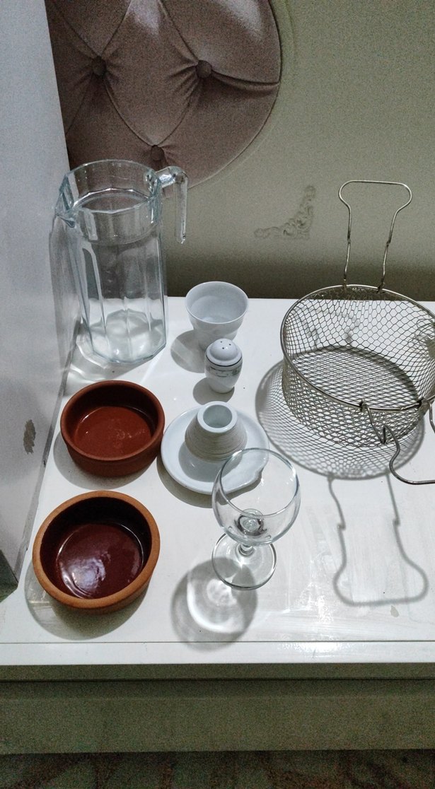 Gri ve Beyaz Mutfak Aksesuar Seti - Görsel 5