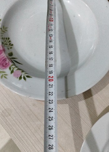 Beden çeşitli Renk 12 adet porselen tabak