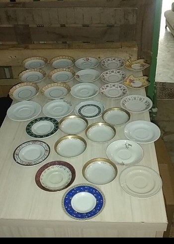 29 adet Türk kahvesi fincanı tabağı