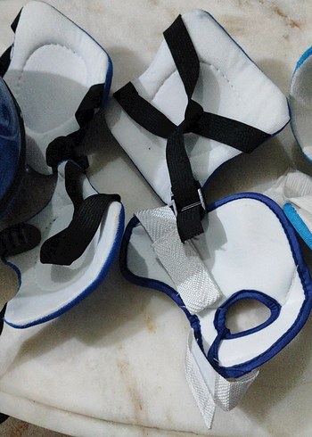 Plastik Motosiklet kaskı Dizlikleri Velcro Kapamalı - Görsel 11