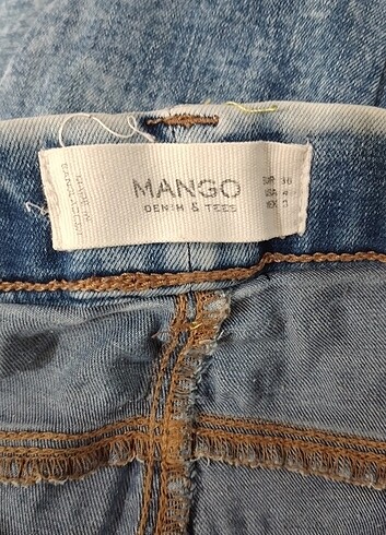 36 Beden mavi Renk Mango likrali kadın pantolon