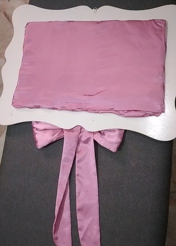 Vintage Pembe İpek Çocuk Fiyonk çerçeve - Görsel 11