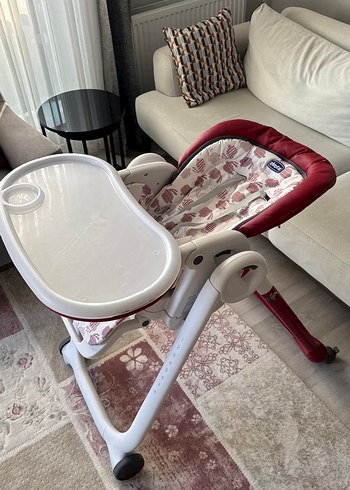 Kırmızı ve Gri Chicco Mama Sandalyesi - Görsel 6