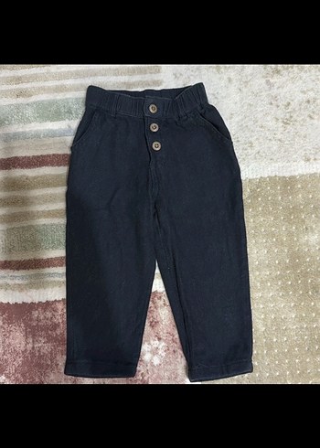 Zara Erkek Çocuk Koyu Mavi Bol Kesim Kot Pantolon