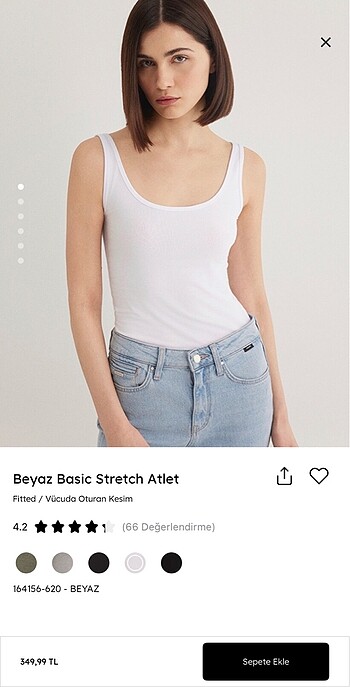 Mavi beyaz basic stretch atlet