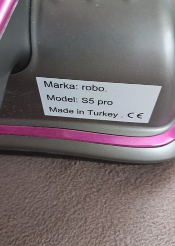 ROBO MARKA MOR VE GRİ RENKLERDE SARJLI MİNİ SÜPÜRGE - Görsel 2