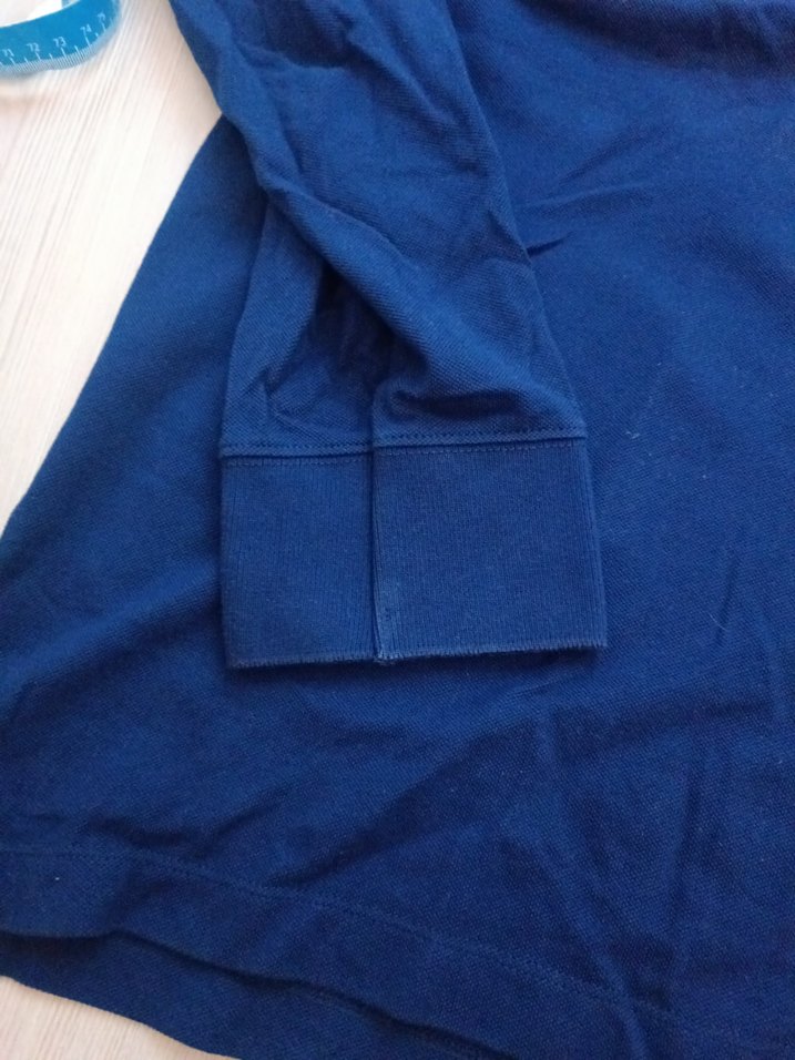 gant Erkek Lacivert Uzun Kollu Polo Tişört - Görsel 5