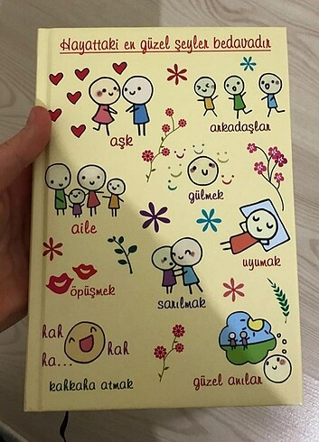 Beden Renk Sert kapaklı iki adet çizgili defter