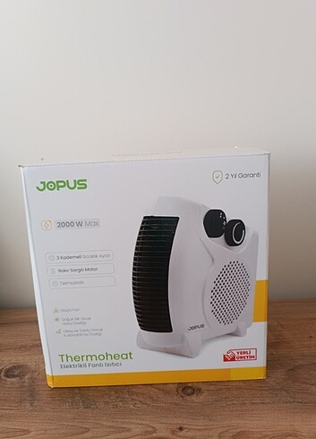Jopus masa üstü elektrikli ısıtıcı thermoheat