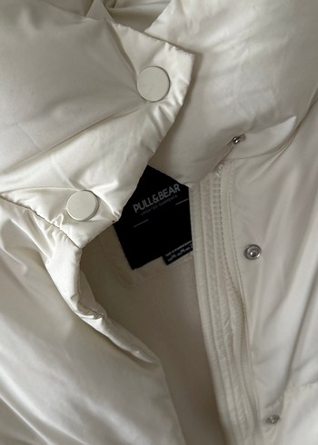 Pull and Bear Beyaz Mont - Görsel 2