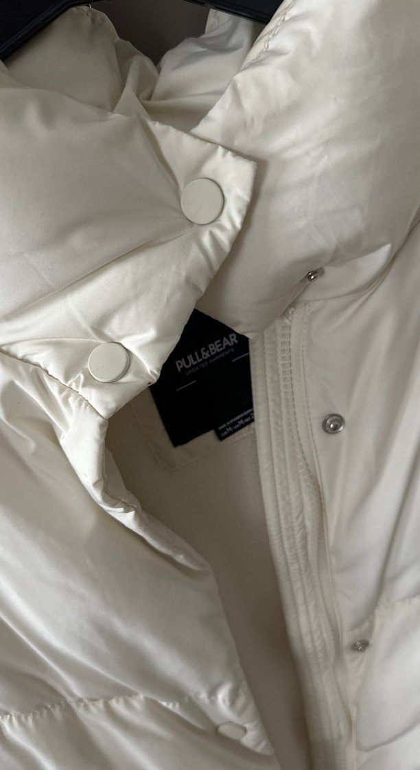 Pull and Bear Beyaz Mont - Görsel 2