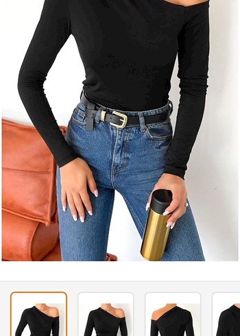 Siyah Denim Bluz