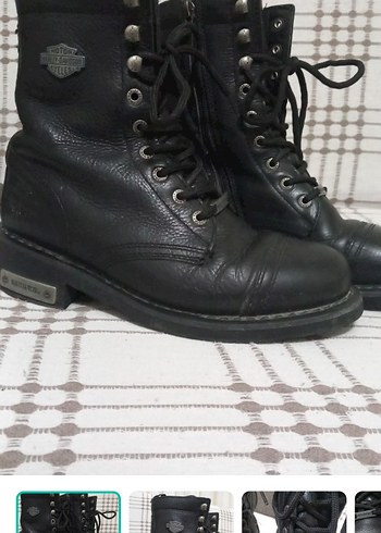 Harley Davidson Siyah Deri Biker Bot