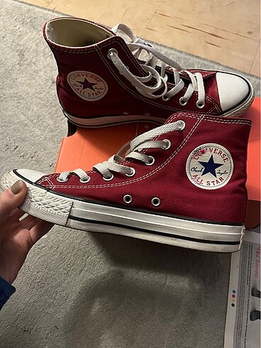 37,5 Beden bordo Renk converse chuck taylor bordo