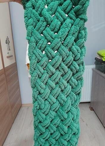 ÖRME PUFFY ŞAL ATKI