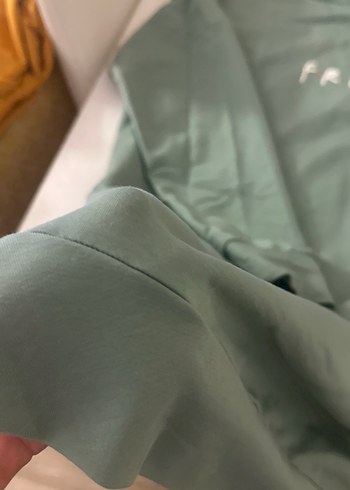l Beden yeşil Renk Yeşil Uzun Kollu Midi Sweatshirt