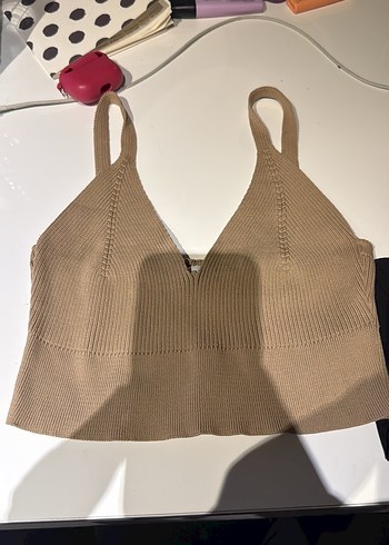 Kahve/toprak rengi Kadın Rahat crop - Görsel 2