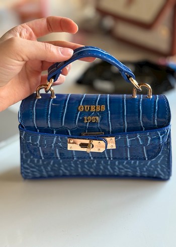 Guess mavi deri  Kadın Çanta - Görsel 3