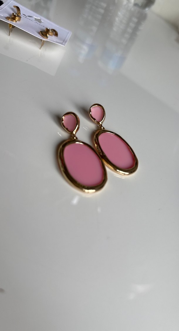 Pembe Küpe sıfır çelik hiç kullanılmadı - Görsel 2