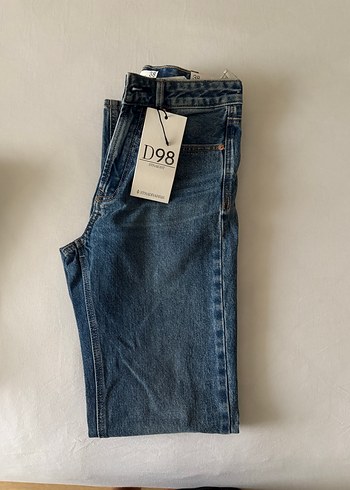 Lacivert Midi Denim Pantolon