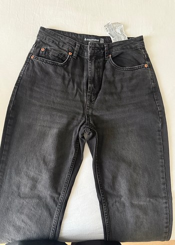 Lacivert Midi Denim Pantolon