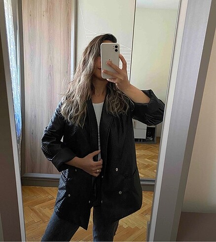xs Beden Deri blazer ceket