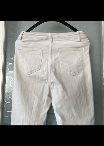 Bej Kadın Denim Midi Pantolon - Görsel 7