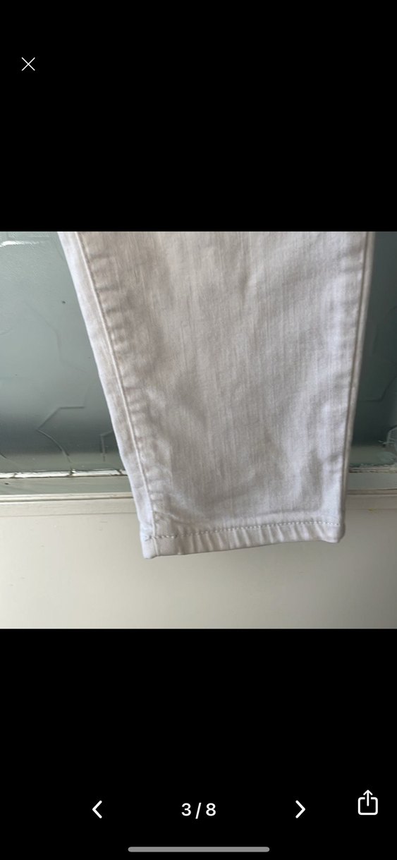 Bej Kadın Denim Midi Pantolon - Görsel 3