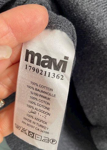 Gri Uzun Kollu Triko Kadın Kazak - Görsel 9