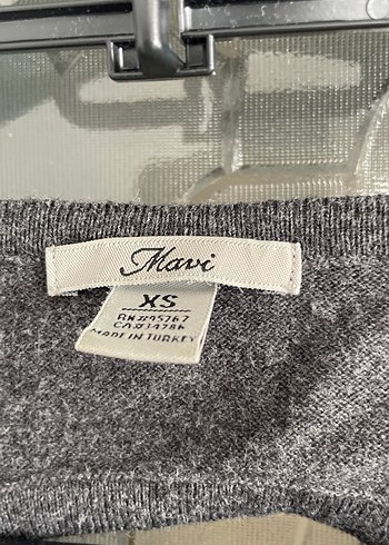 Gri Uzun Kollu Triko Kadın Kazak - Görsel 5